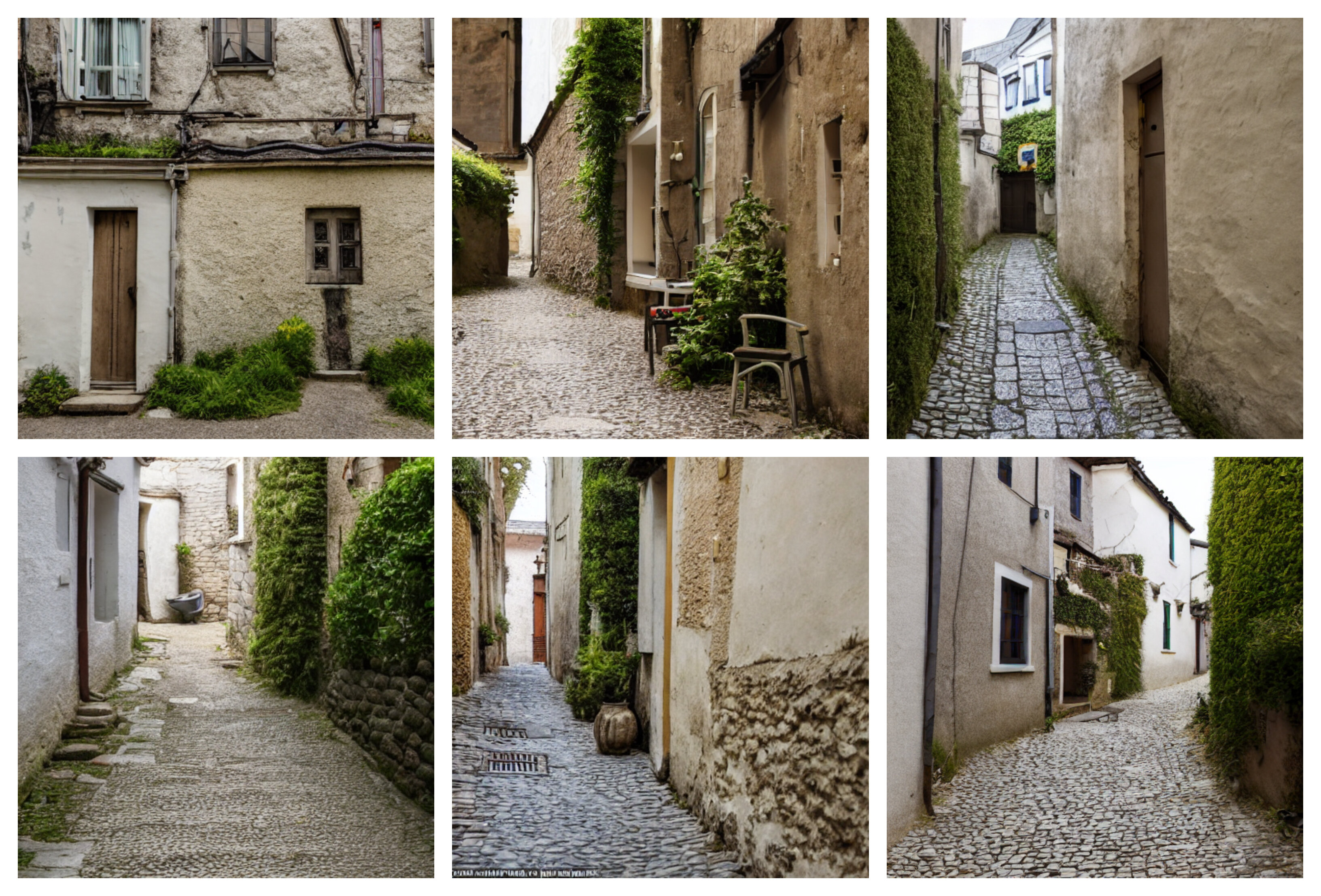 Small House at the End of a Cobbled Road